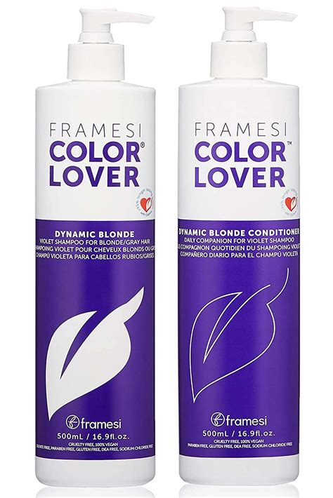 Framesi Color Lover Dynamic Blonde Purple Shampoo Sulfate Free For Color Treated Hair Fl