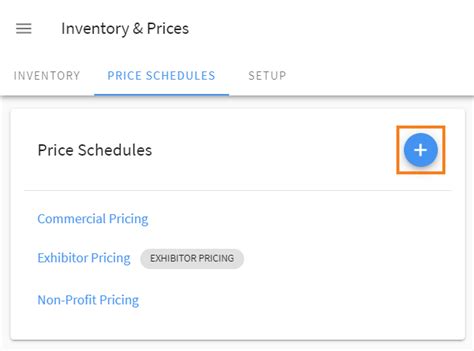 Create A Price Schedule Momentus Elite