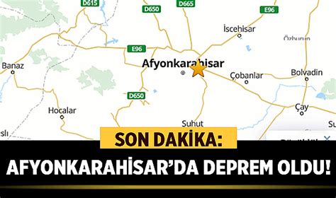 Afyonkarahisar Da Deprem Oldu Deprem Raporu Yay Nland Afyon Haber