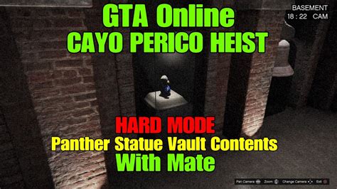 Cayo Perico Heist Panther Vault Contents Hard Mode With Mate Gta