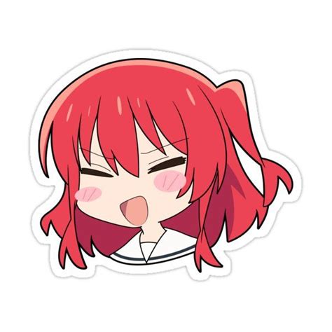 Bocchi The Rock Kita Chibi Head Sticker For Sale By ChibiCheems