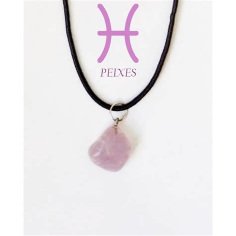 Colar Pedra Ametista Signo Peixes Shopee Brasil