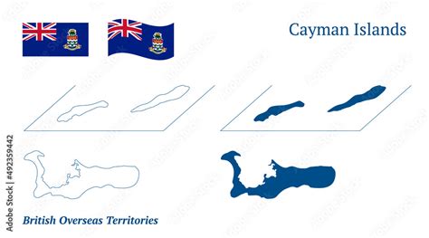 Cayman Islands Map British Overseas Territory In The Western Caribbean