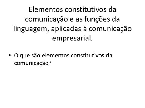 Disciplina Comunicação Empresarial ppt carregar