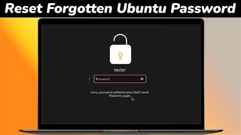 How To Reset Forgotten Login Password In Ubuntu Easily Youtube