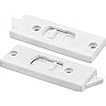 Slide Co 172413 3 3 8 In White Plastic Window Lock With Spring Loaded