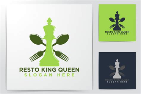 Spoon And Fork King Restaurant Logo Logo Graphic By Wangs · Creative Fabrica