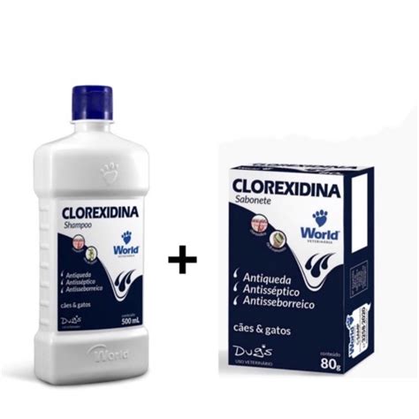 Kit Shampoo Ml Sabonete Clorexidina Antiqueda Seborreia Shopee