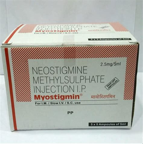 Myostigmin Ml Injection At Rs Piece Neostigmine Methylsulfate