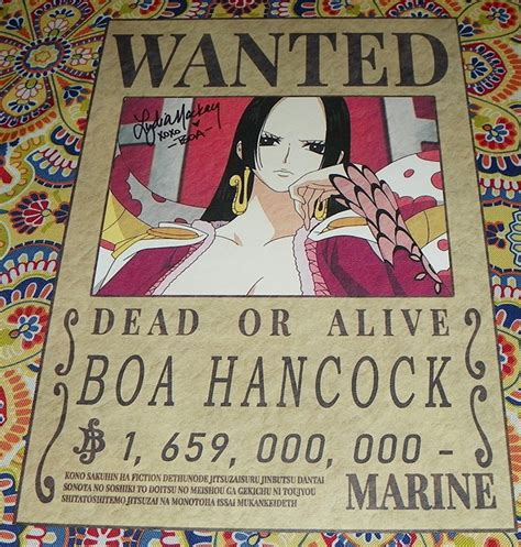 Hancock One Piece Wanted
