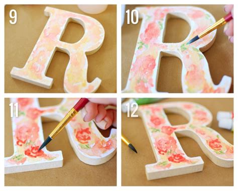 Painting Wood Letters Ideas ~ Thankyou Letter