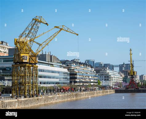 The Old Cranes At The Old Docks Puerto Madero The Modern Living