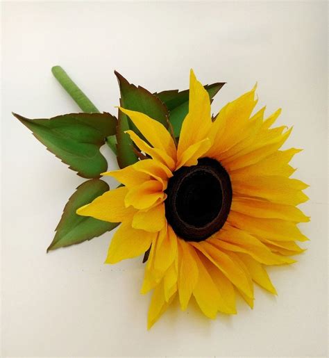 Crepe Paper Sunflower Crepe Paper Flowers Paper Sunflowers Paper