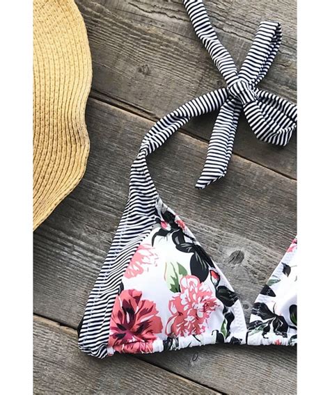 Fashion Women S Fall In Love Print Bikini Set Beach Swimwear Bathing Suit CQ AU I