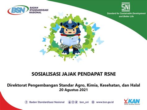 Bsn Gelar Jajak Pendapat Rsni Lingkup Agro Kimia Kesehatan Dan