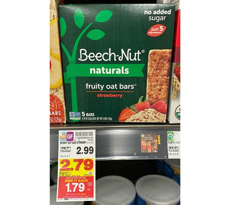 Beech-Nut Naturals Fruity Oat Bars are FREE with Kroger Mega Event