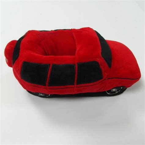 Plush Car Slipper Cartoon Car Shape Indoor Slippers Plush Car Slipper