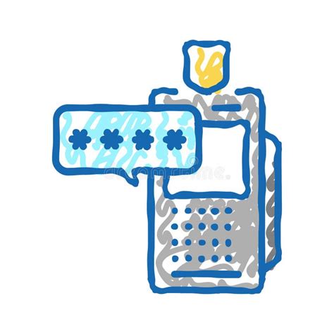Code for Pay Pos Terminal Icon Doodle Illustration Stock ...