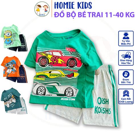 B Cho B Trai Kg Set Qu N O Tr Em Tu I Cotton Ch Nh Ph M In Ho T H Nh Hot Trend