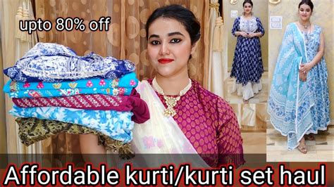 Amazon Affordable Kurti Kurti Set Haul Kurti Pant Dupatta Set Sale