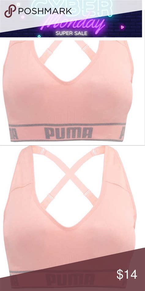 🔥 Nwt Pink Puma Sport Bra Wireless Comfort Pink Pumas Sports Bra Fashion Tips