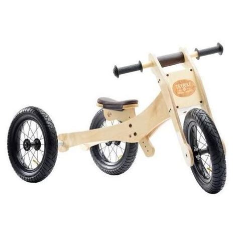 Trybike Wooden 4 In 1 Balance Trikebike Tricycle Wooden Balance