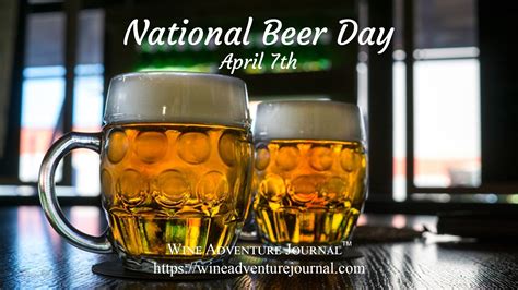 National Beer Day 2022 Wine Adventure Journal