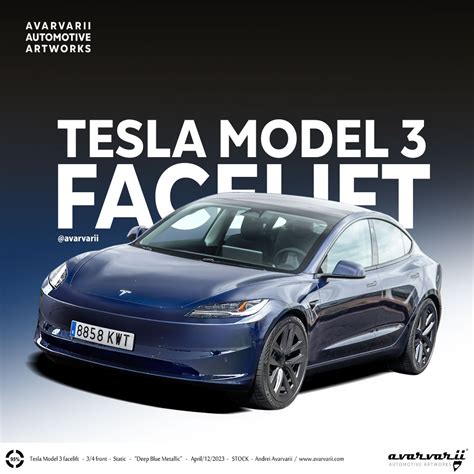 Tesla Model Facelift Project Highland