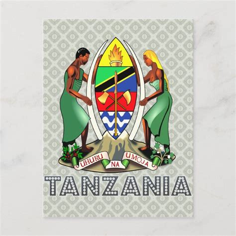 Tanzania Coat of Arms Postcard | Zazzle.com