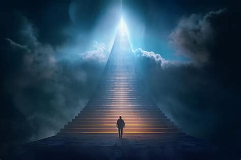 Premium Ai Image Stairway To Heaven Last Journey To Afterlife