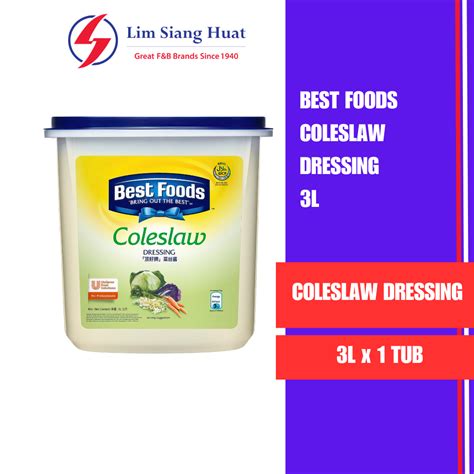 Best Foods Coleslaw Dressing 3L Shopee Singapore