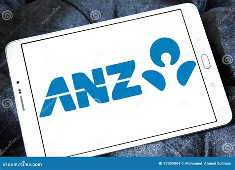 ANZ bank logo editorial stock image. Image of bank, money - 97059804