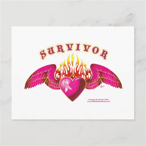 Breast Cancer Survivor Logo Postcard | Zazzle