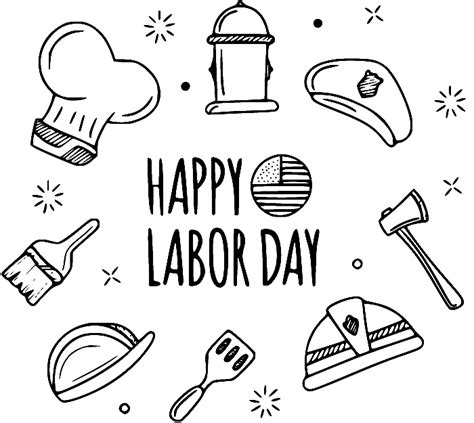 37 Labor Day Coloring Pages ColoringPagesOnly