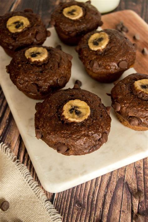 Muffins Aux Bananes Chocolat Beurre D Arachide Libre De Manger