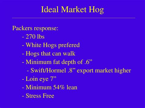 Ppt Market Hog Evaluation Powerpoint Presentation Free Download Id