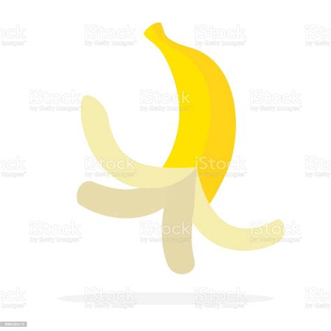 Banana Peel Vector Flat Isolated Stock Illustration Download Image