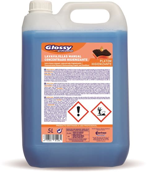 Lavavajillas Manual Glossy Platom Higienizante L Caja Uds Gaska