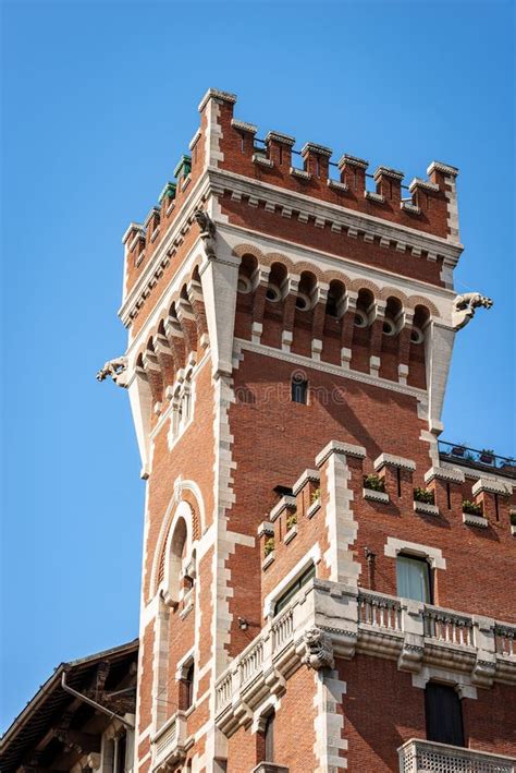 Cova Castle Milan Lombardy Italy Stock Photo Image Of Landmark