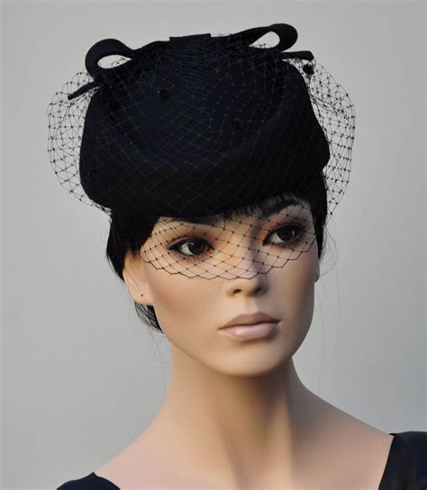 Sale Black Fascinators For Funerals In Stock