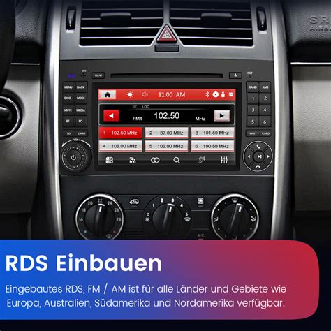 7 Autoradio Navi GPS DVD USB DAB Für Mercedes Benz A B Klasse W245