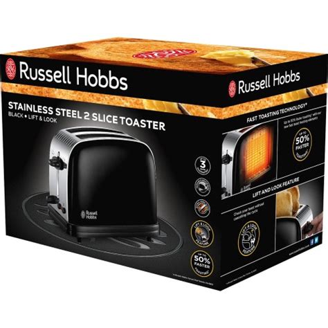 Russell Hobbs Stainless Steel Slice Toaster Black Compare Prices