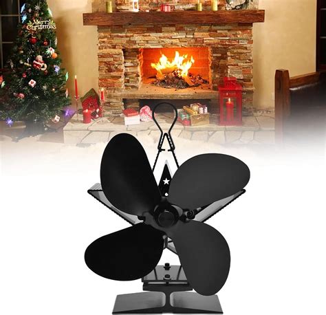 Log Burner Fan Blades Wood Burning Stove Fan Heat Powered Stove Fan