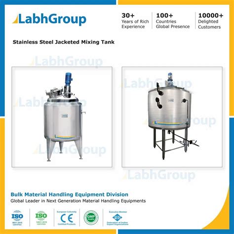 Stainless Steel Ss Jacketed Liquid Mixing Tank Automation Grade