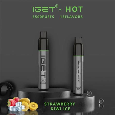 IGET HOT 5500 Puffs Strawberry Kiwi Ice Waka Vape