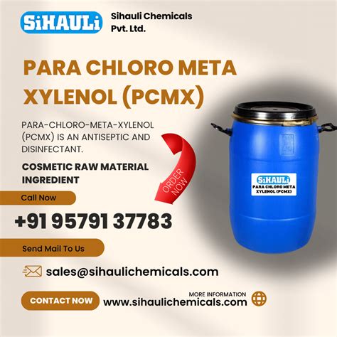 PARA CHLORO META XYLENOL PCMX Manufacturer Exporter From Mumbai