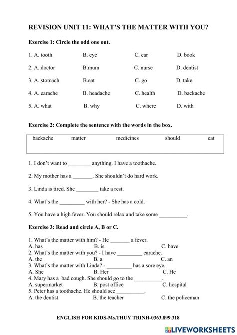 Reading Unit 11 Interactive Worksheet Live Worksheets