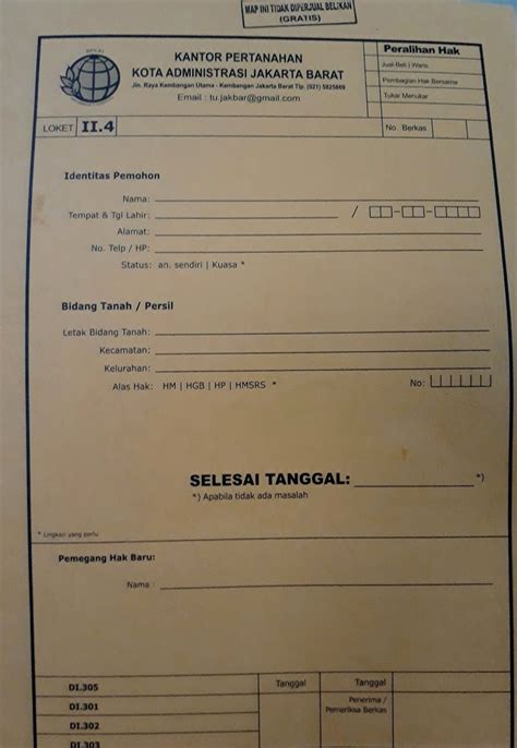 Contoh Sertifikat Tanah Balik Nama Contoh Surat