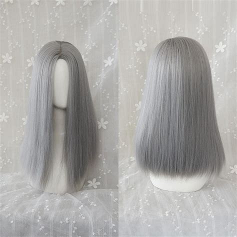 Dark Silver Gray Lolita Wig Ws1135 Softshes