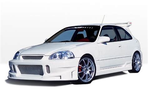 1996 1998 Honda Civic 3dr Hatchback Tuner Style Wings West Body Kit Ww 890503